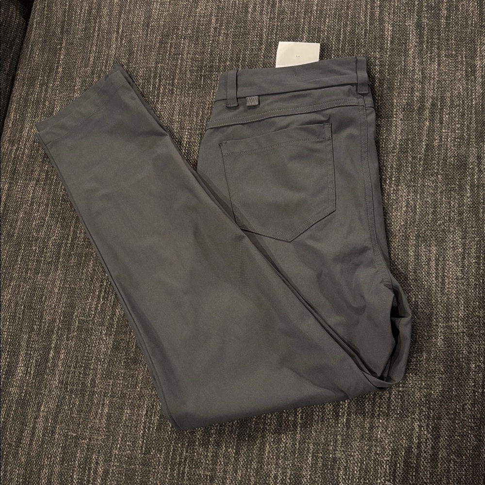 Men's Charcoal Slim Fit Dress Pants